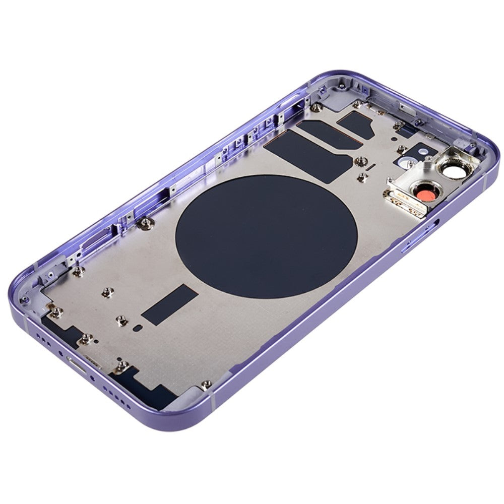 Cache batterie du boîtier de châssis (avec logo CE) iPhone 12 Violet