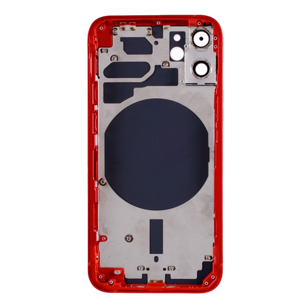 Cache batterie du boîtier de châssis (avec logo CE) iPhone 12 Mini Rouge