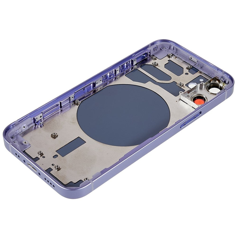 Cache batterie du boîtier de châssis (avec logo CE) iPhone 12 Mini Violet
