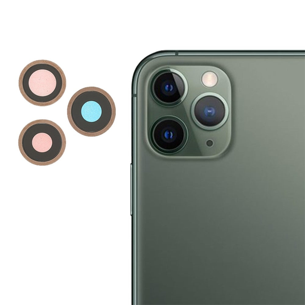 Cubierta Lente Camara Trasera (Cristal) Apple iPhone 11 Pro / 11 Pro Max Dorado