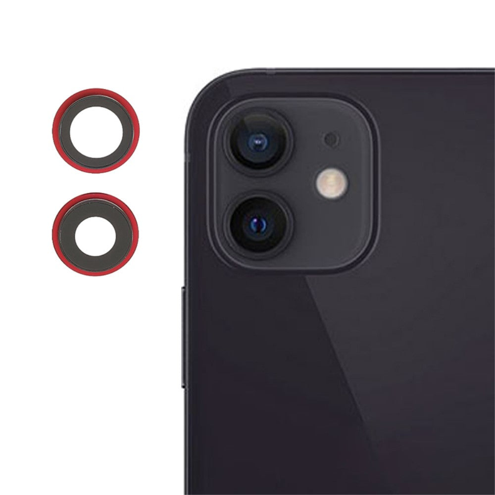 Rear Camera Lens Cover (Glass Only) Apple iPhone 12 / 12 Mini Red