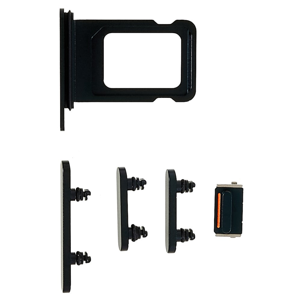 Botones Exteriores Completos + Porta SIM Apple iPhone 14 Plus Negro