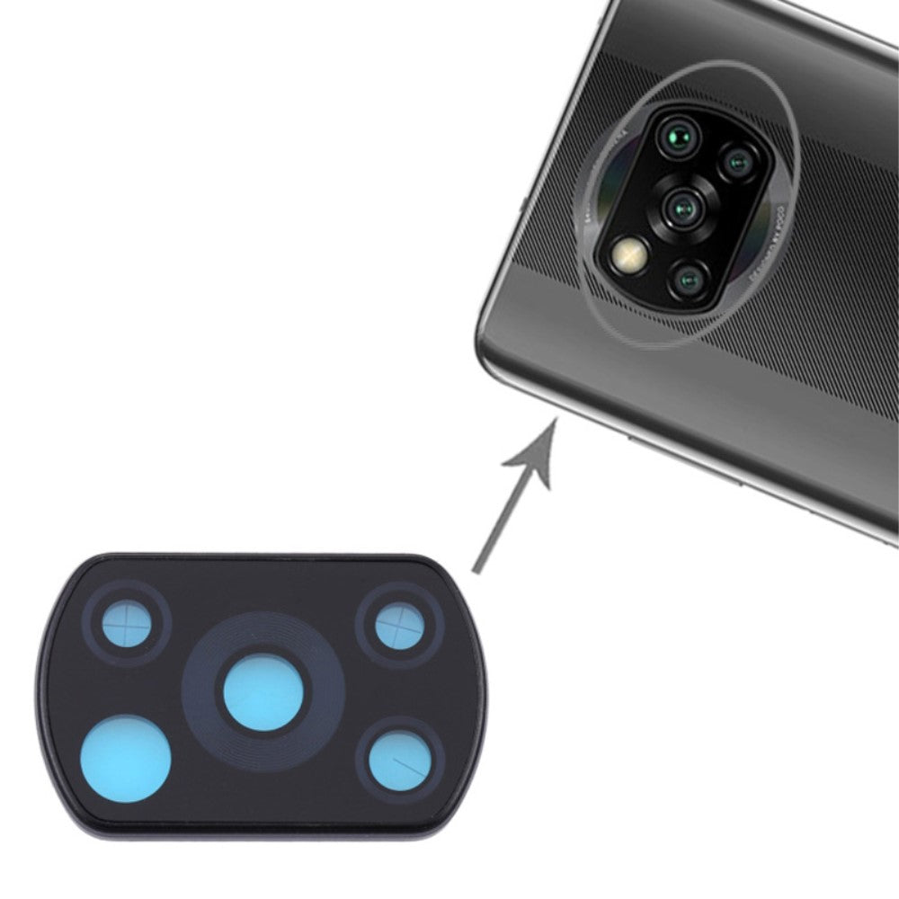 Couvercle d'objectif de caméra arrière Xiaomi Poco X3 / X3 NFC