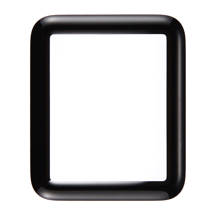 Lente de Cristal Exterior de la Pantalla Frontal Para Apple Watch Series 1 42 mm (Negro)