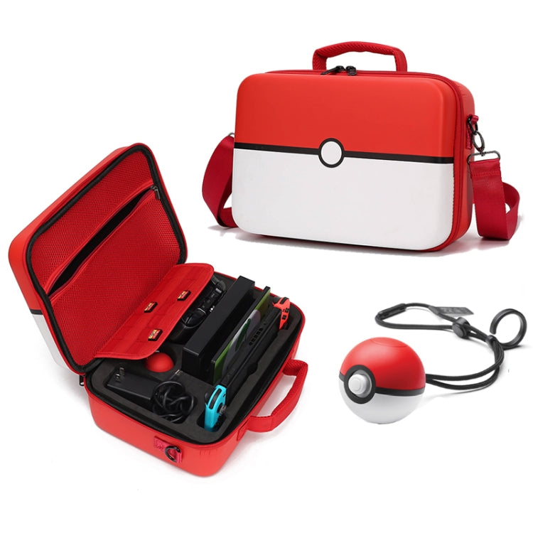 Bolsa de almacenamiento de un solo hombro inclinada Portátil multifunción Maleta Caja Protectora Para Nintendo Switch (Rojo)