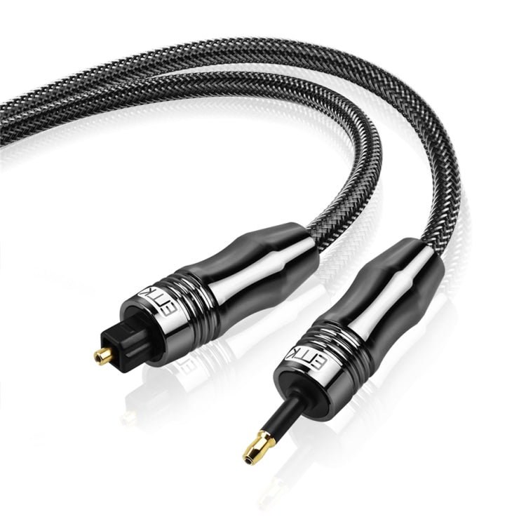 Câble audio optique numérique EMK OD6.0 3,5 mm Toslink vers Mini Toslink Longueur : 2 m