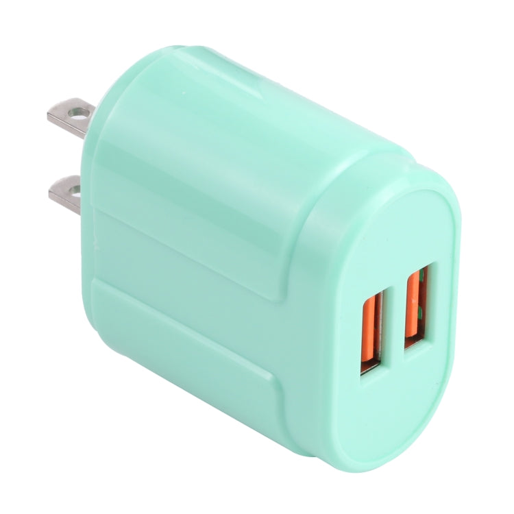 13-22 2.1A Dual USB Macaroni Travel Charger US Plug