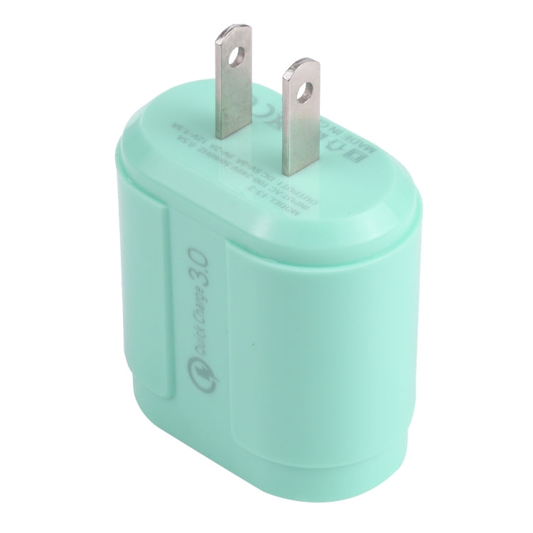 13-3 QC3.0 Chargeur de voyage Macarons à interface USB unique Prise US