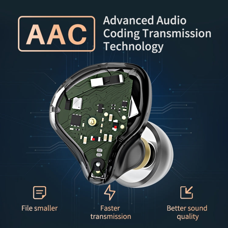KZ S1 1DD+1BA TECHNOLOGIE SANS FIL HYBRIDE Bluetooth 5.0 Écouteurs de sport intra-auriculaires stéréo avec micro (Gris)