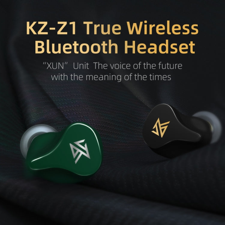 KZ Z1 1DD Dynamic True Wireless Bluetooth 5.0 Sports In-Ear Earphone (Green)