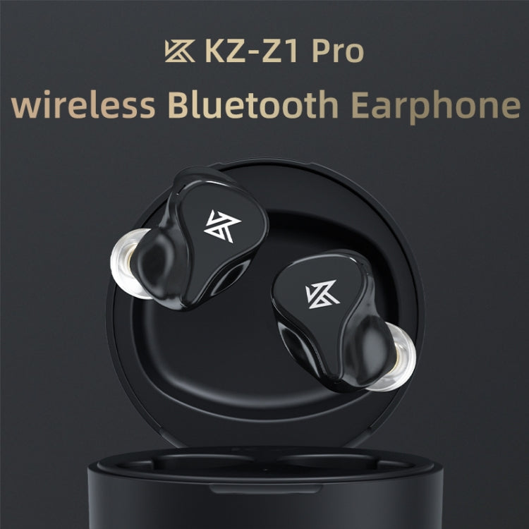 KZ Z1 Pro Dynamic True Wireless Bluetooth 5.2 Sports Ear Headphones (Black)