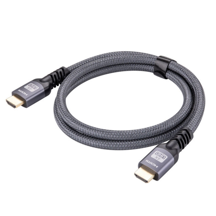 Câble adaptateur tressé HDMI 2.0 mâle vers HDMI 2.0 4K Ultra-HD Longueur du câble : 2 m (gris)