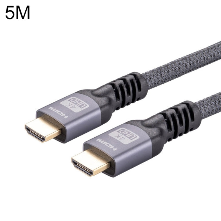 HDMI 2.0 Male a HDMI 2.0 Cable de adaptador trenzado de 4K ultra-HD longitud del Cable: 5m (Gris)