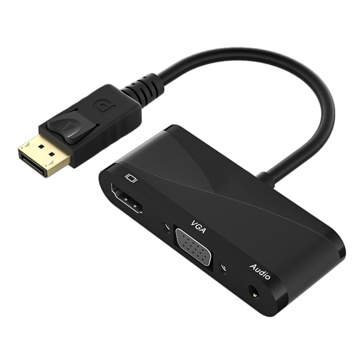 Câble convertisseur audio D45 3 en 1 HDMI vers HDMI + VGA + 3.5 (noir)