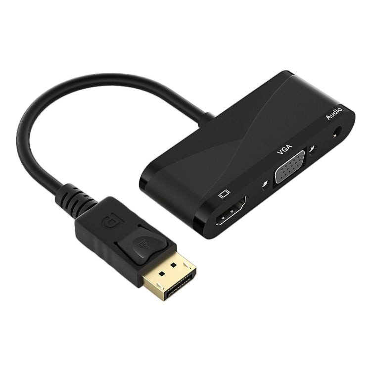 D45 3 in 1 HDMI to HDMI + VGA + 3.5 Audio Converter Cable (Black)