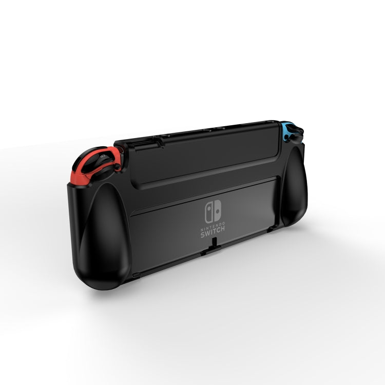Housse de protection anti-dérapante et antichoc pour console de jeu en TPU pour Nintendo Switch Oled (noir)