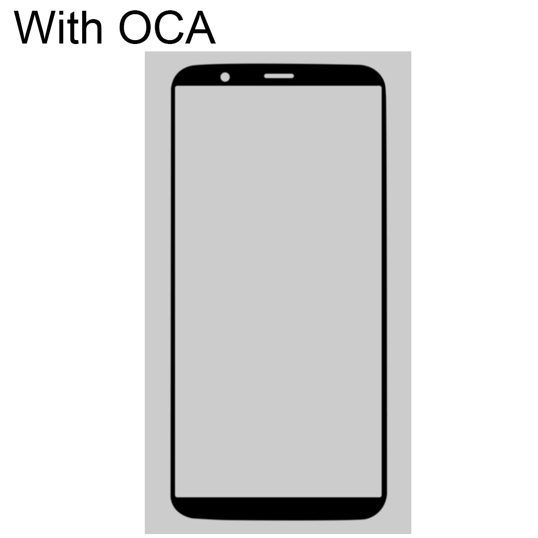 Vitre Ecran Avant + Adhésif OCA OnePlus 5T