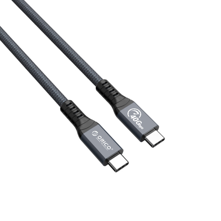 Câble de données Orico 40GBPS Thunderbolt 4 USB-C / TPYE-C Longueur du câble: 80cm (Gris)