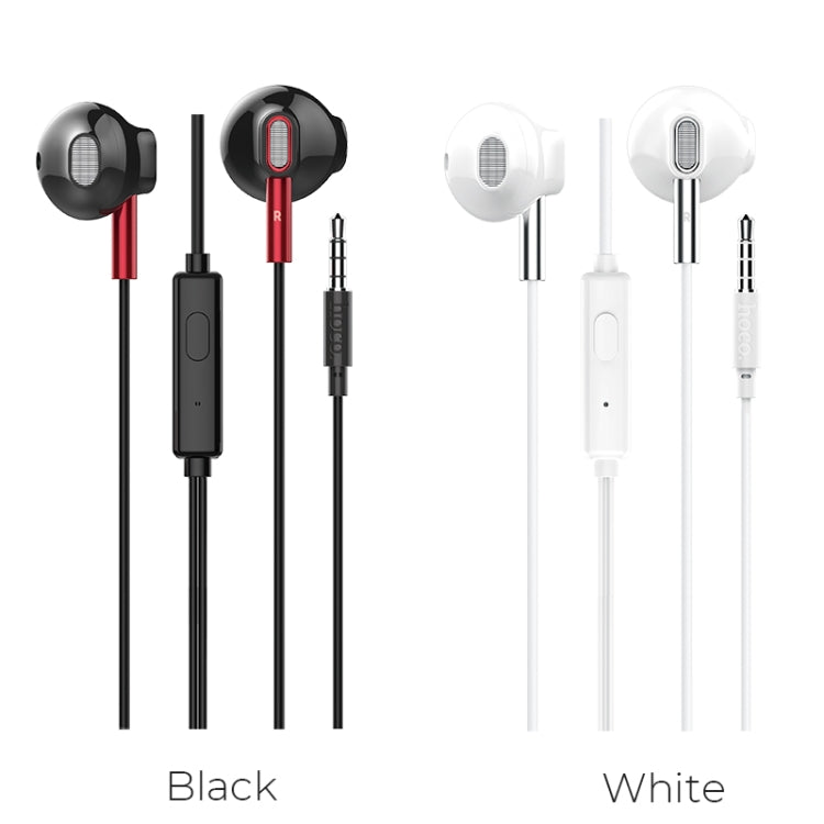 Hoco M57 Sky Sound Universal Wired Earphone with Microphone Cable length: 1.2m (Black)
