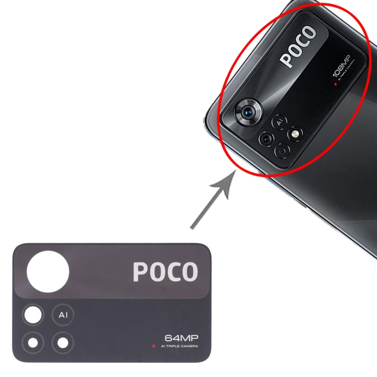 10 pcs Rear Camera Lens For Xiaomi Poco X4 Pro 5G