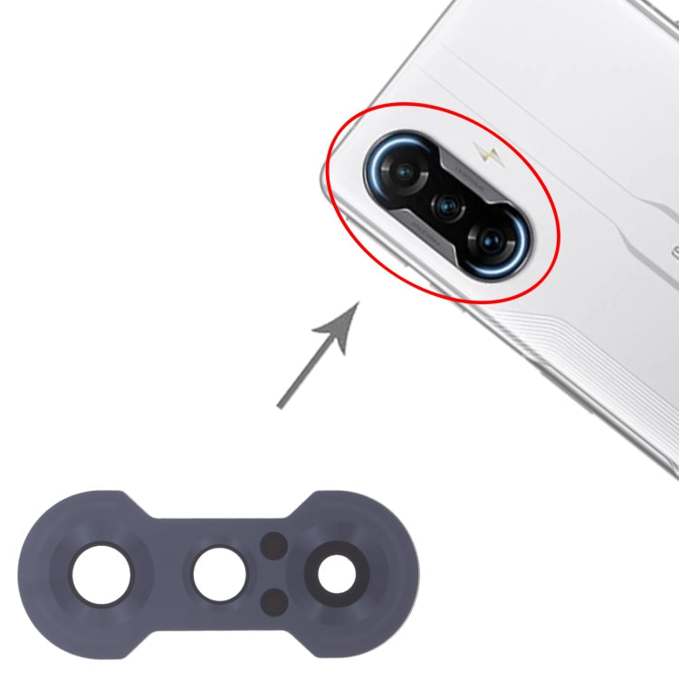 Objectif de caméra arrière 10 pièces pour Xiaomi Redmi K40 Gaming / Poco F3 GT