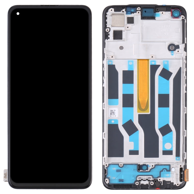 Original LCD Screen and Digitizer Full Assembly with Frame For Oppo Reno 5 4G / Reno 5K