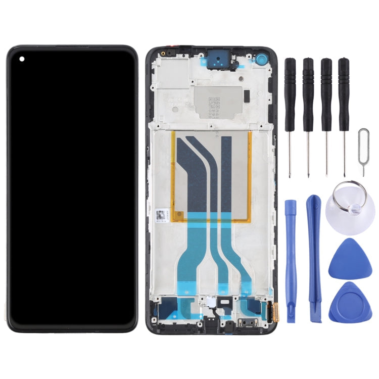Original LCD Screen and Digitizer Full Assembly with Frame For Oppo Realme GT Neo 2