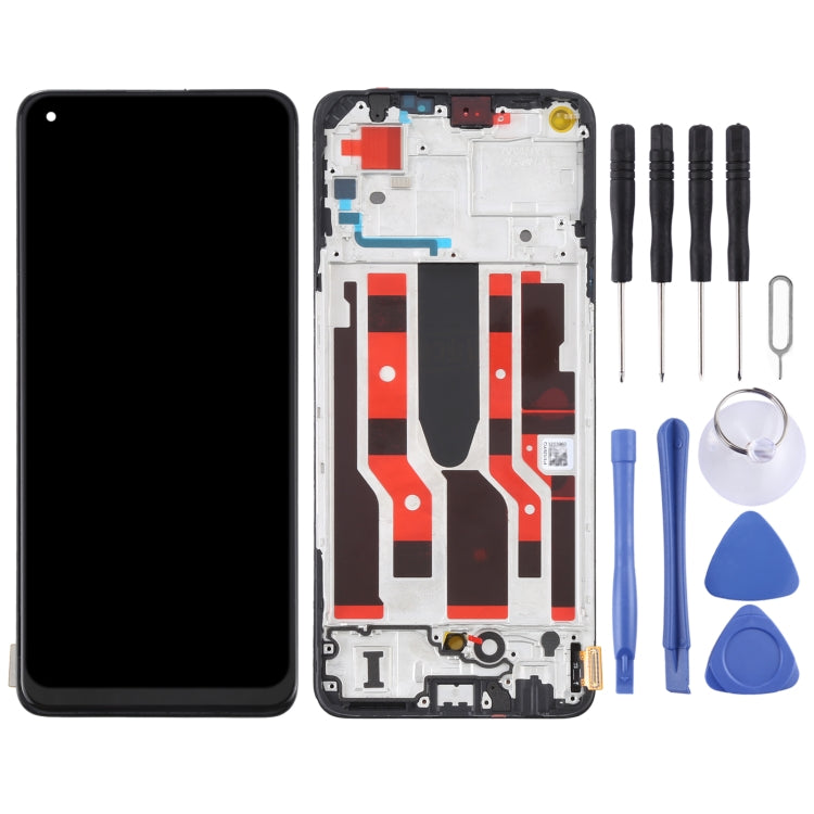 Original LCD Screen and Digitizer Full Assembly with Frame For Oppo A96 China
