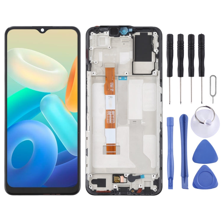 LCD Screen and Digitizer Full Assembly with Frame for Vivo Y76S