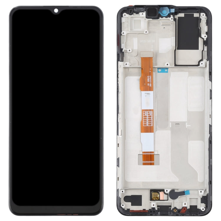 LCD Screen and Digitizer Full Assembly with Frame for Vivo Y76S