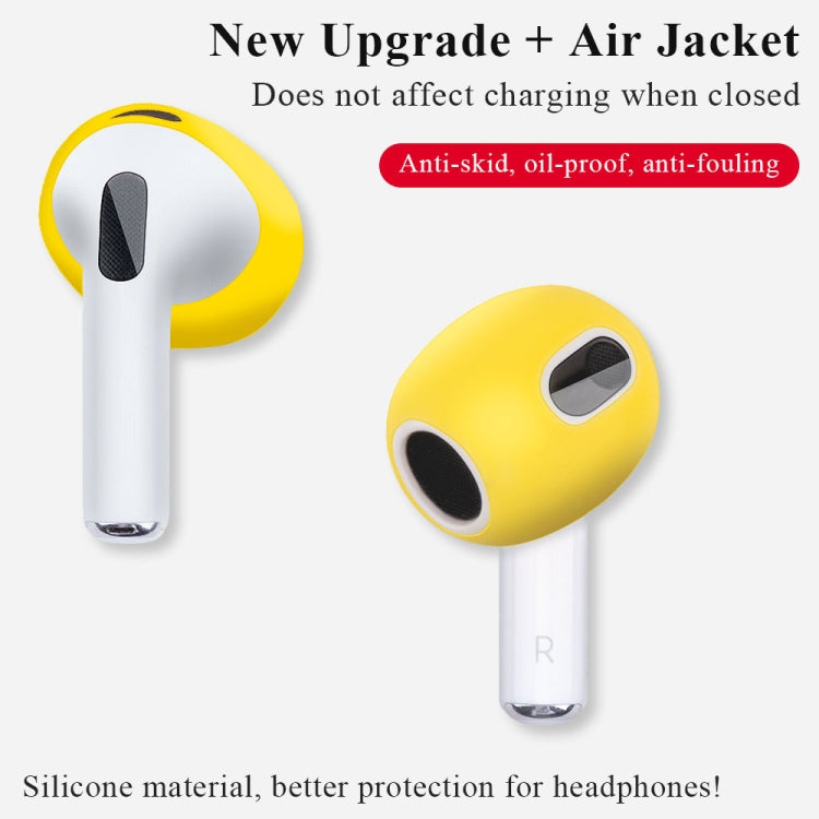 Couche de protection des oreillettes en silicone pour AirPods 3 (Blanc)