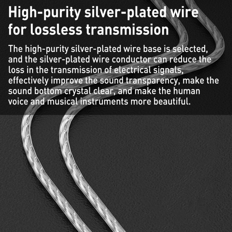 KZ-EDX Ultra Dual Magnetic Dynamic In-Ear Headphones Longueur : 1,2 m (sans micro)