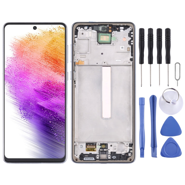 Pantalla LCD Original y Táctil Digitalizador con marco para Samsung Galaxy A73 5G SM-A736B