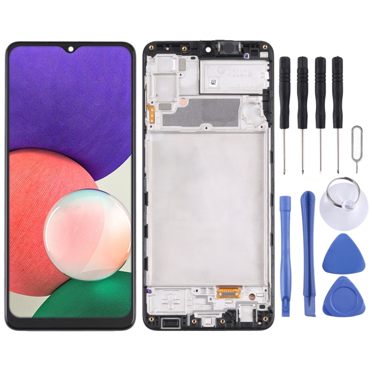 Original LCD Screen and Touch Digitizer with frame for Samsung Galaxy A22 SM-A225F