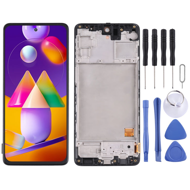 Original LCD Screen and Touch Digitizer with frame for Samsung Galaxy M31s SM-M317