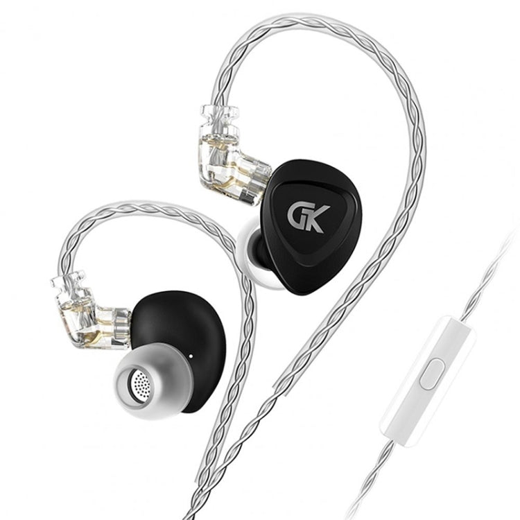 GK GSE Ten Iron Coil Units Subwoofer HIFI In-Ear Headphones (with Microphone)