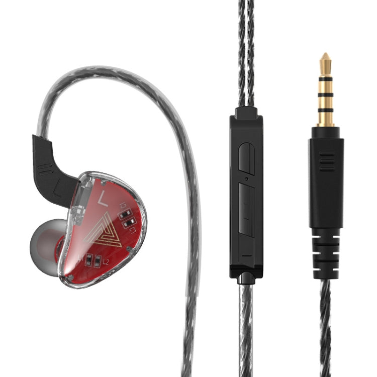 QKZ AK9 3.5mm Sports In-ear Wired HIFI Heavy Bass Earphone with Microphone (Black)