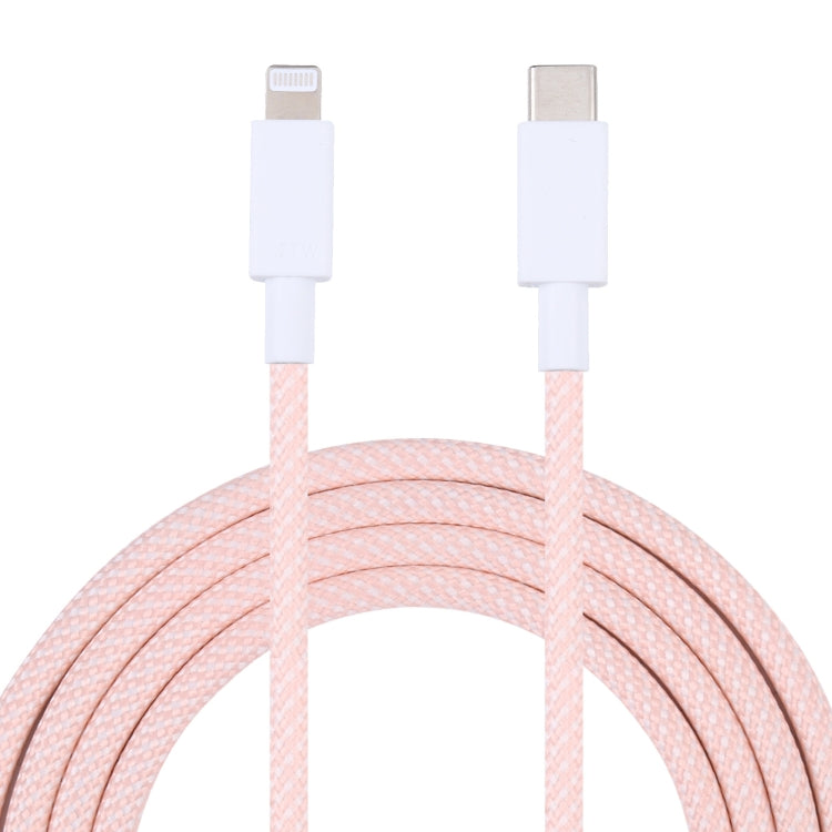 PD 33W USB-C / Type-C+QC 3.0 Dual USB Port Charger with 1m 27W USB-C / Type-C to 8-Pin PD Data Cable Specification: US Plug (Black + Pink)