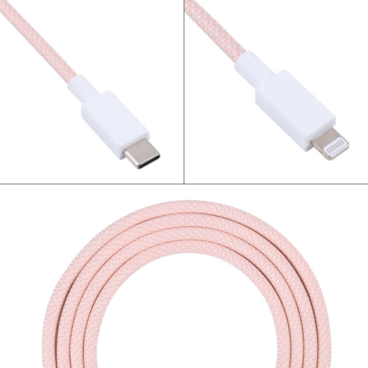 PD 33W USB-C / Type-C+QC 3.0 Dual USB Port Charger with 1m 27W USB-C / Type-C to 8-Pin PD Data Cable Specification: US Plug (Black + Pink)
