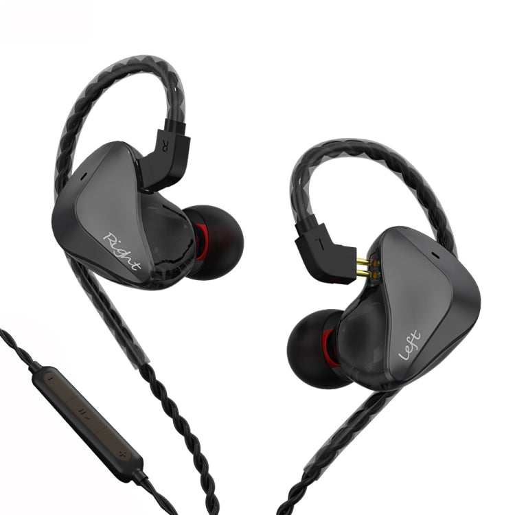 CVJ-CSK In-Ear Dynamic Music Running Sports Headphones Style filaire : 3,5 mm avec microphone (Noir)