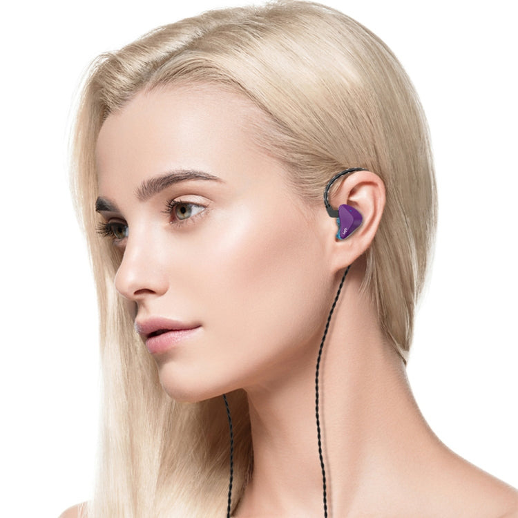 CVJ-CSK In-Ear Dynamic Music Running Sports Auriculares con Cable estilo: 3.5 mm sin Micrófono (púrpura Azul)
