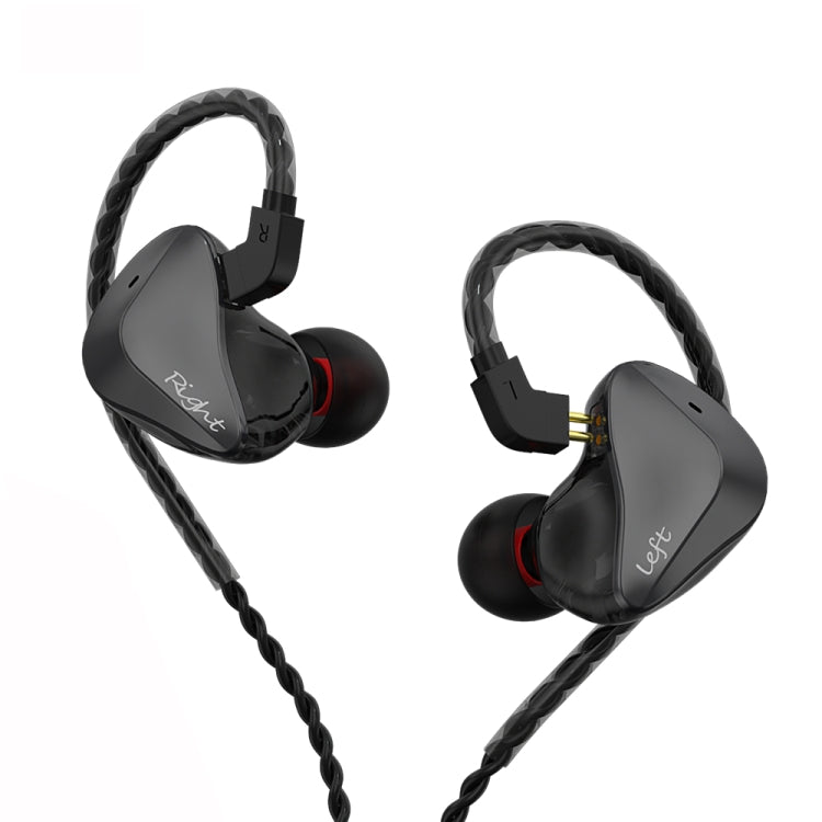 CVJ-CSK Écouteurs intra-auriculaires dynamiques pour la musique et le sport avec style filaire : 3,5 mm sans micro (noir)