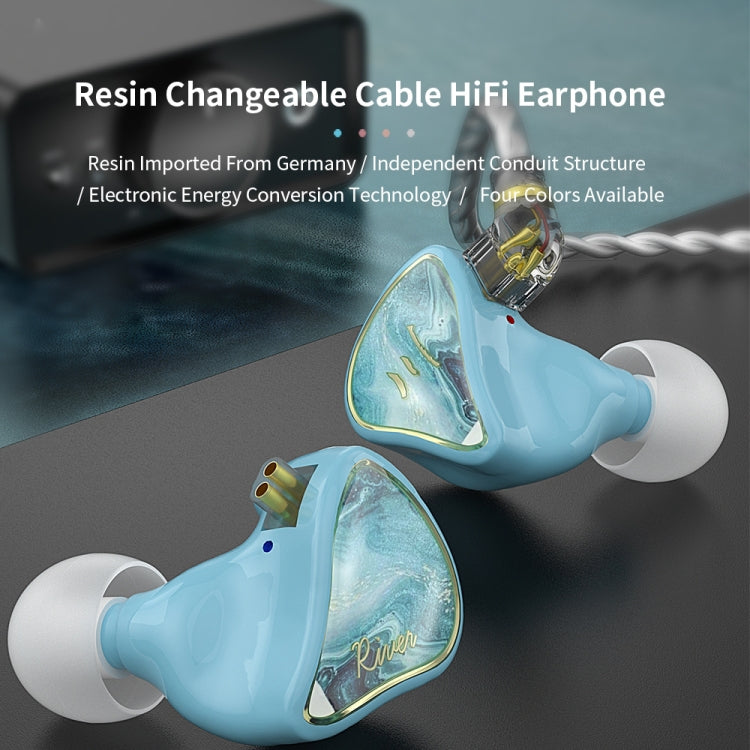 CVJ Hybrid Technology HiFi Music Casque Filaire Sans Microphone (Rivière)