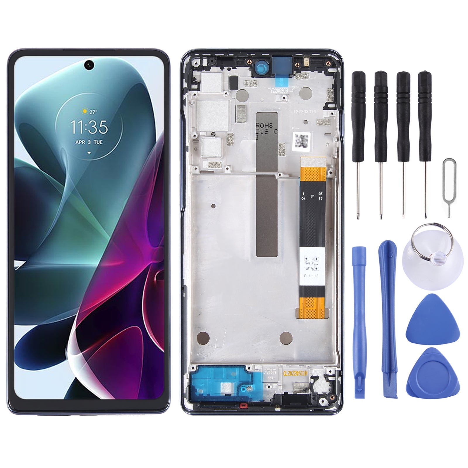 Ecran Complet + Tactile + Châssis Motorola Moto G200