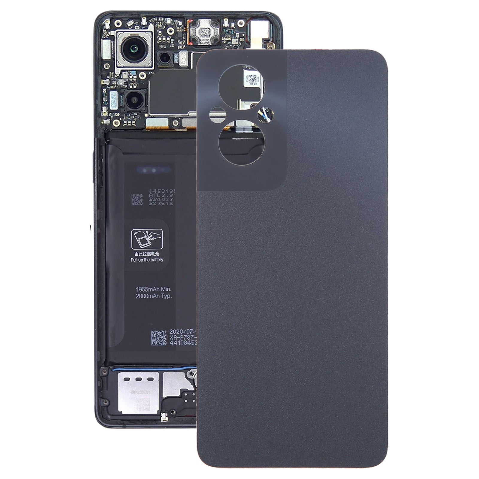 Cubierta de batería trasera Original para OPPO Find X3 Neo 5G CPH2207,  funda trasera de teléfono con cámara, reemplazo de reparación de lente de