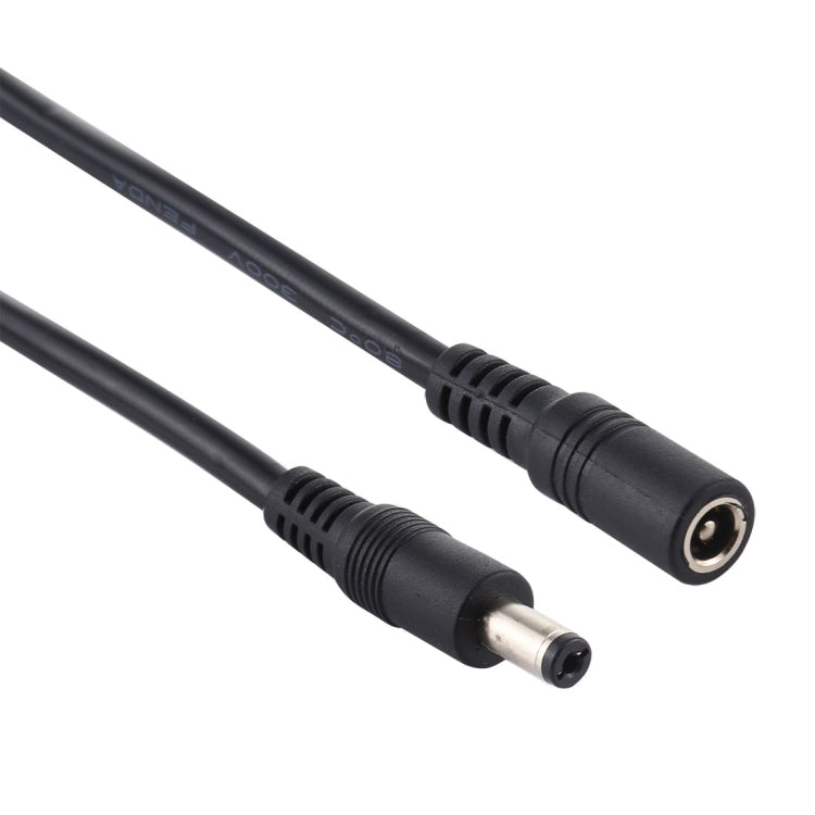 Câble d'extension d'alimentation DC femelle à mâle 8A 5.5x2.1mm (noir)