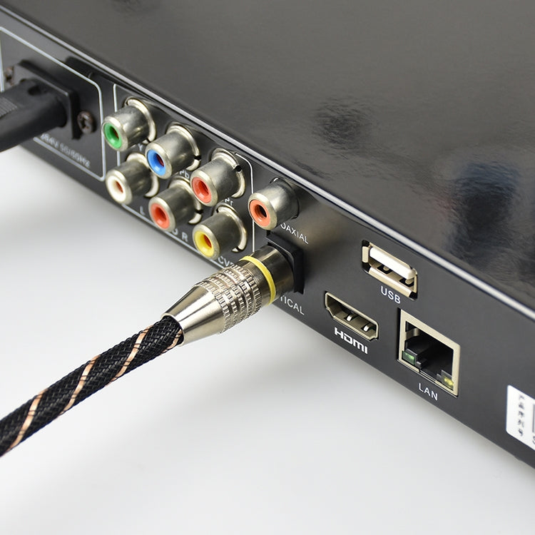 Câble de raccordement à fibre optique audio numérique EMK 5 m OD6.0mm vers boîtier décodeur à port rond