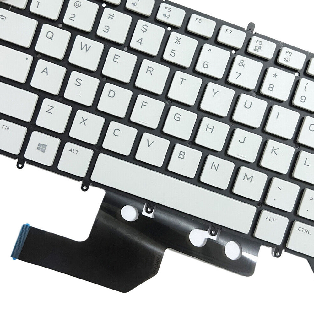 Full Keyboard US Version Dell Alienware M15 / R3 / R4 White
