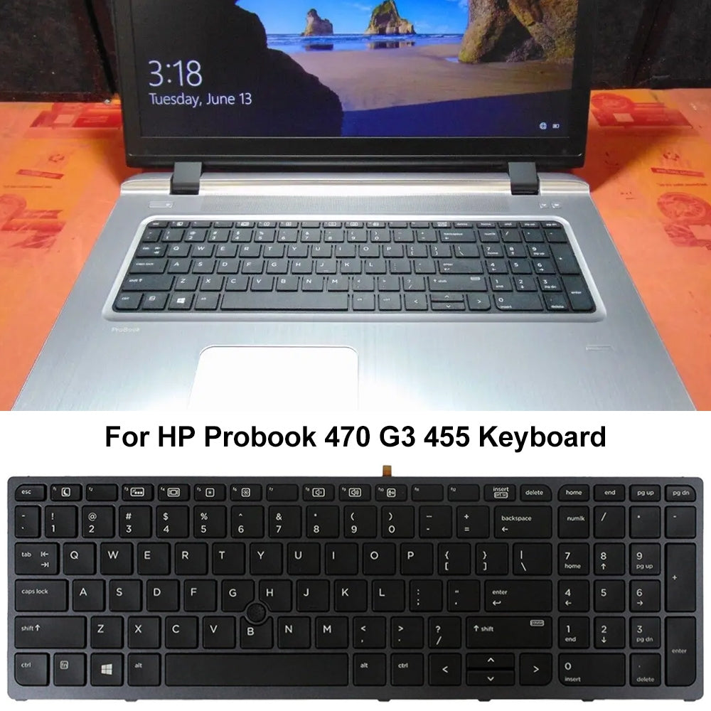 Clavier complet avec rétroéclairage version américaine HP Probook 470 G3