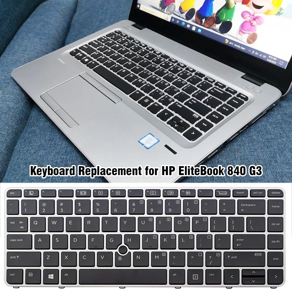 Clavier complet version américaine HP EliteBook 840 G3